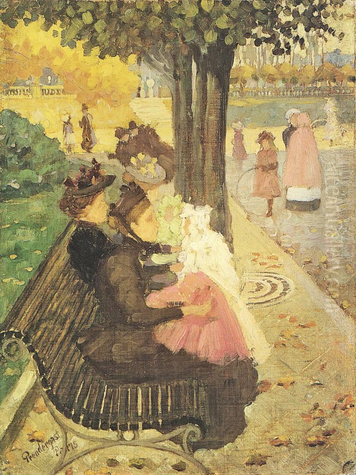 The Tuileries Gardens, Paris Oil Painting by Maurice Prendergast