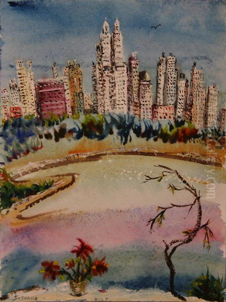 NY Central Park Oil Painting by Soshana Afroyim