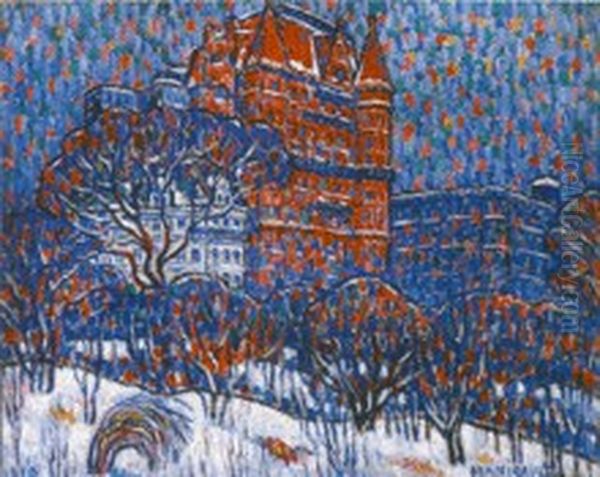 Across the Park Oil Painting by Edward Middleton Manigault