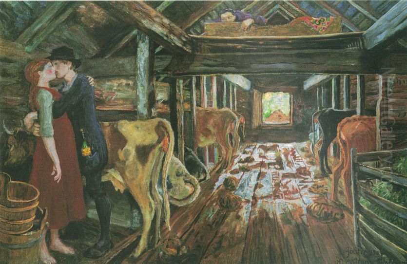 Fjosfrieri Oil Painting by Nikolai Astrup