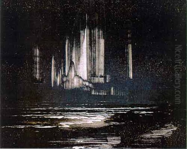 The Northern Lights Oil Painting by Peder Balke