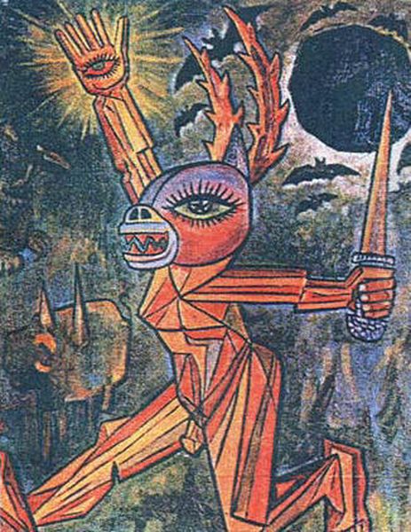 Siahkal Oil Painting by Bijan Jazani