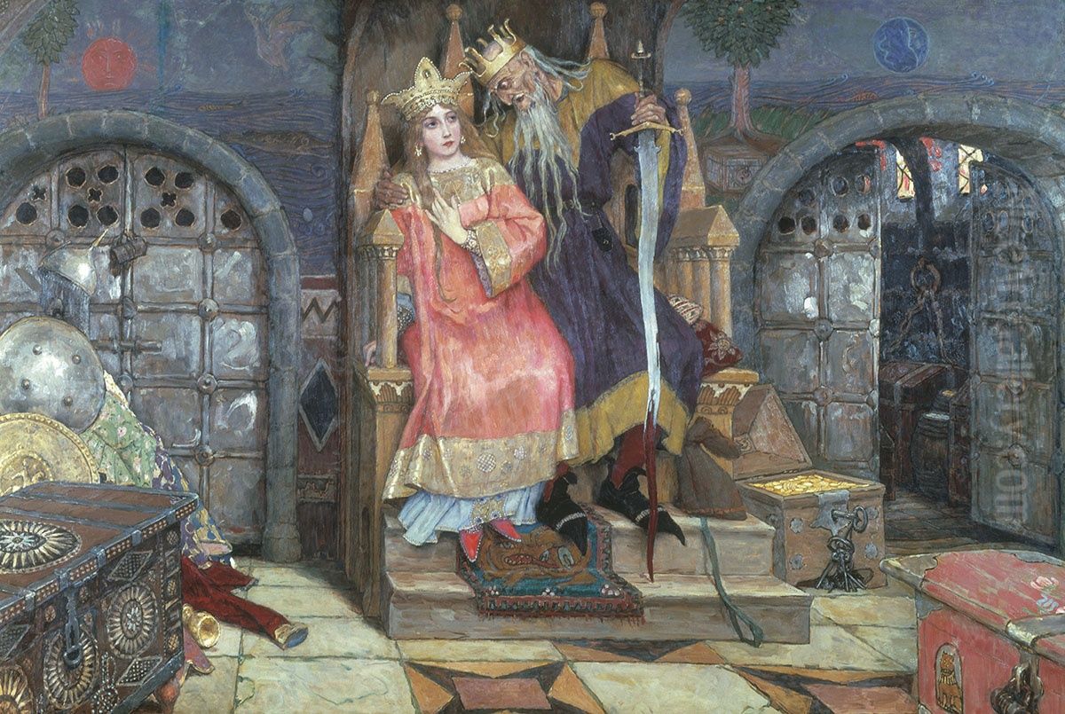 Kasej Bessmertnyj Oil Painting by Viktor Vasnetsov