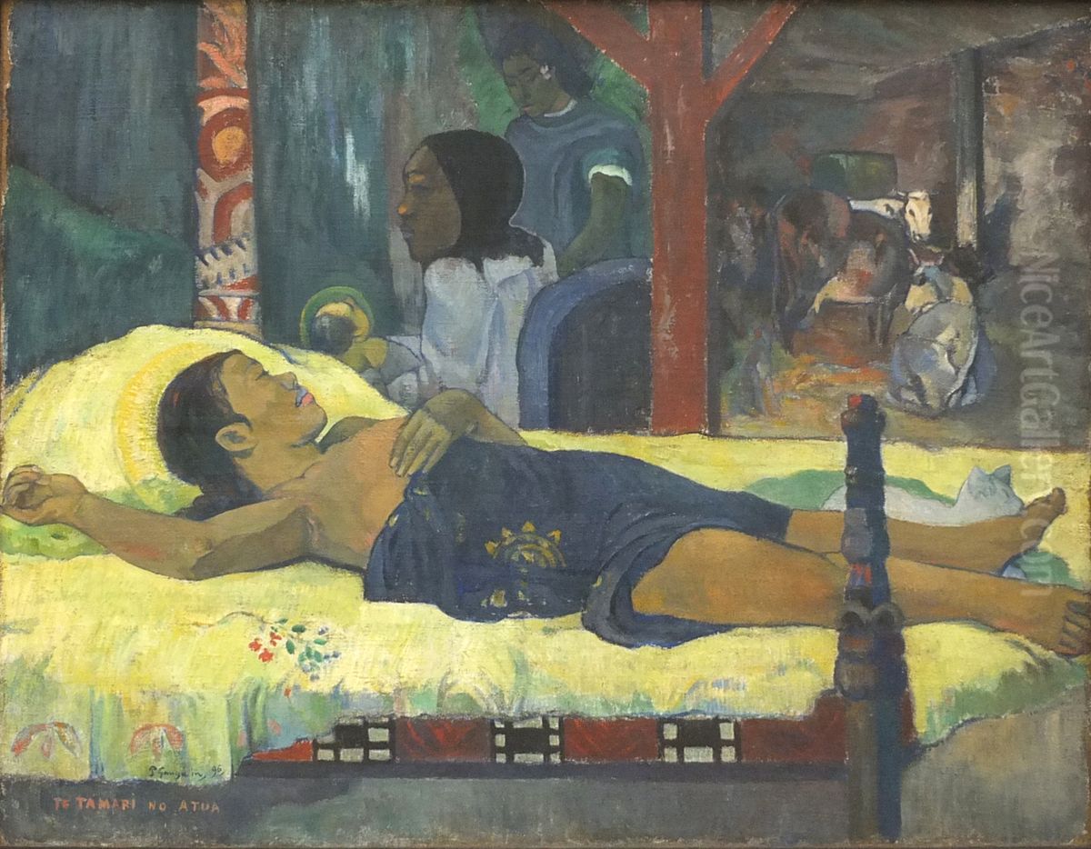 The Birth Oil Painting by Paul Gauguin