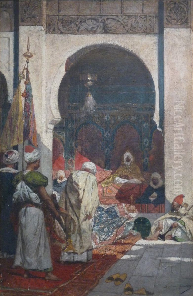 Gifts from a Pasha Oil Painting by Jean-Joseph Benjamin-Constant