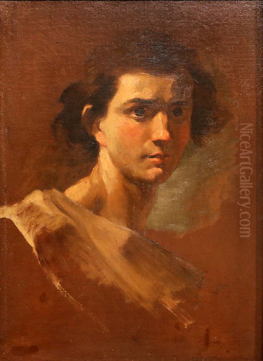 Testa di giovane Oil Painting by Gian Lorenzo Bernini