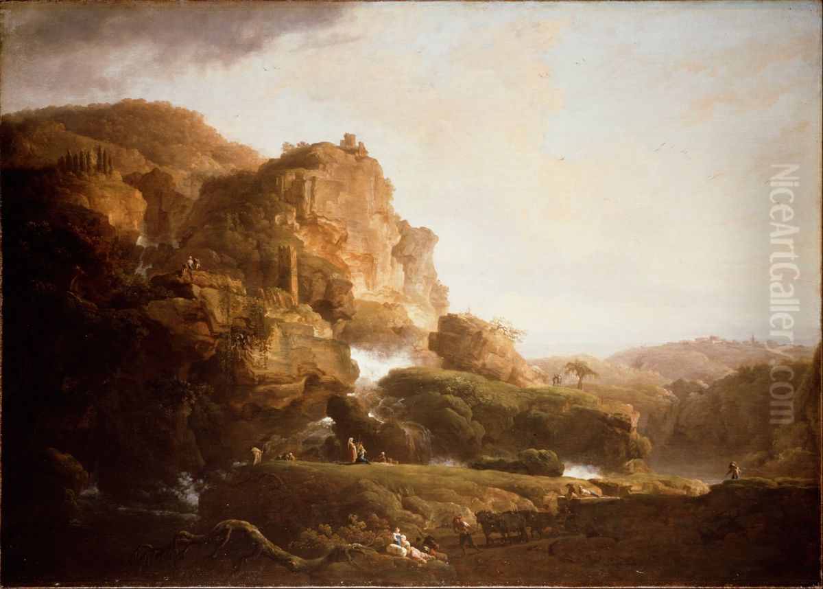 Italian Landscape Oil Painting by Joseph Vernet