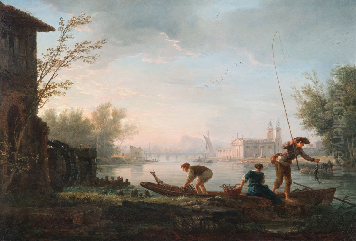 Morning Oil Painting by Joseph Vernet