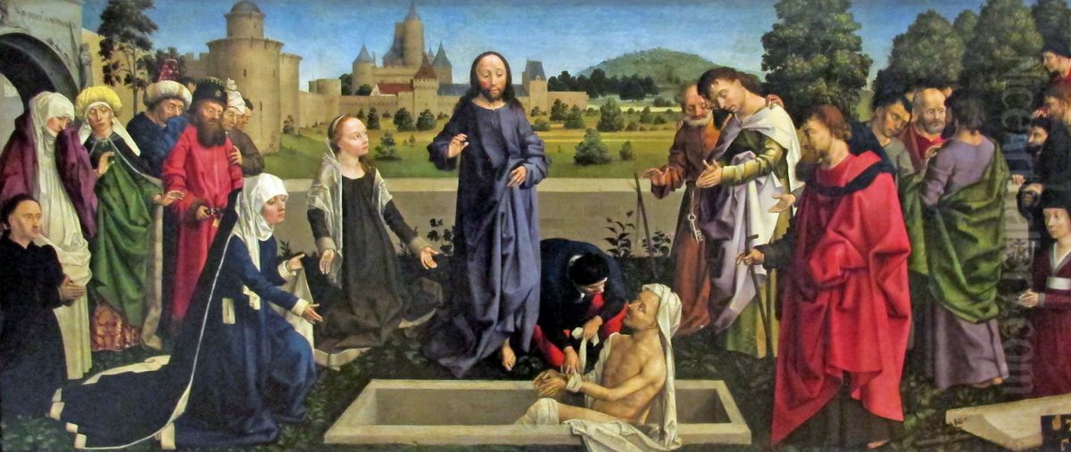 Resurrection of Lazarus Oil Painting by Coetivy Master