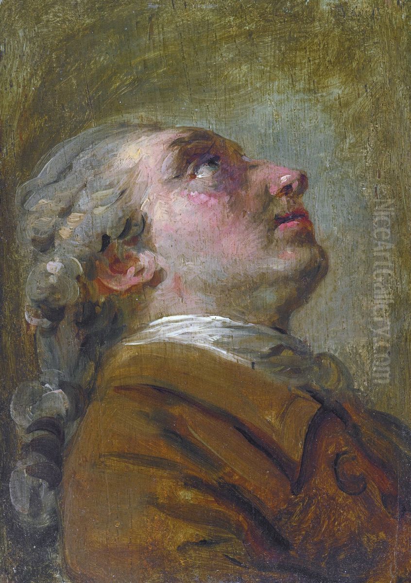 Portrait of Simon-Mathurin Lantara Oil Painting by Joseph Vernet