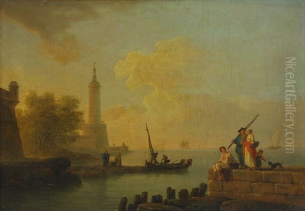 Covayin tesaran Oil Painting by Joseph Vernet