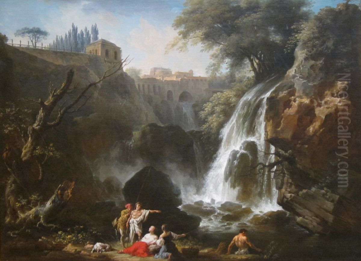 The Cascades of Tivoli Oil Painting by Joseph Vernet