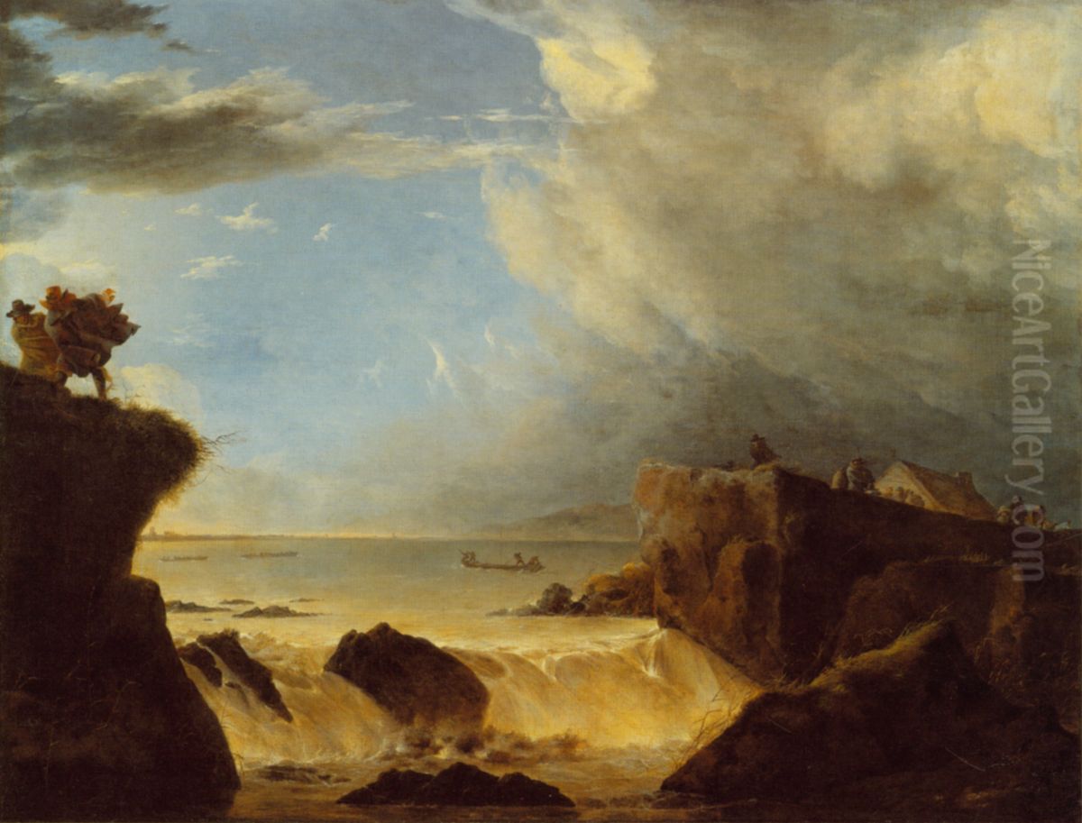 Breach of a Dyke by Storm Surge on March 5 1651 Oil Painting by Jan Asselijn