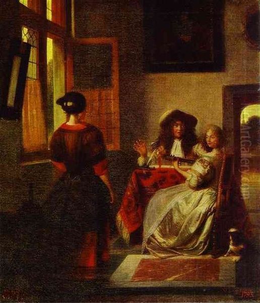 Concert Oil Painting by Pieter De Hooch