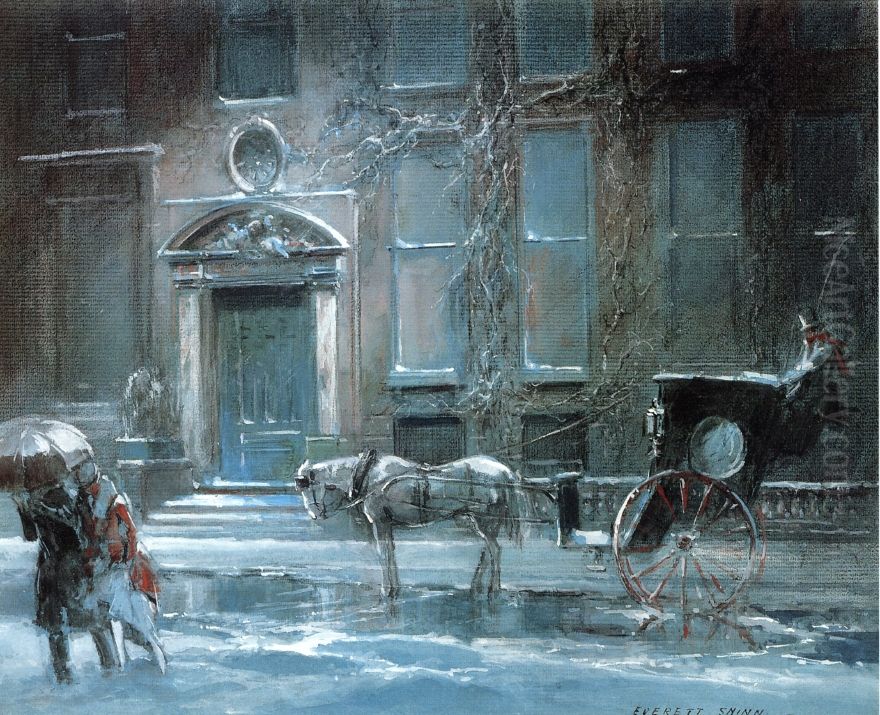 The_Canfield_Gambling_House Oil Painting by Everett Shinn