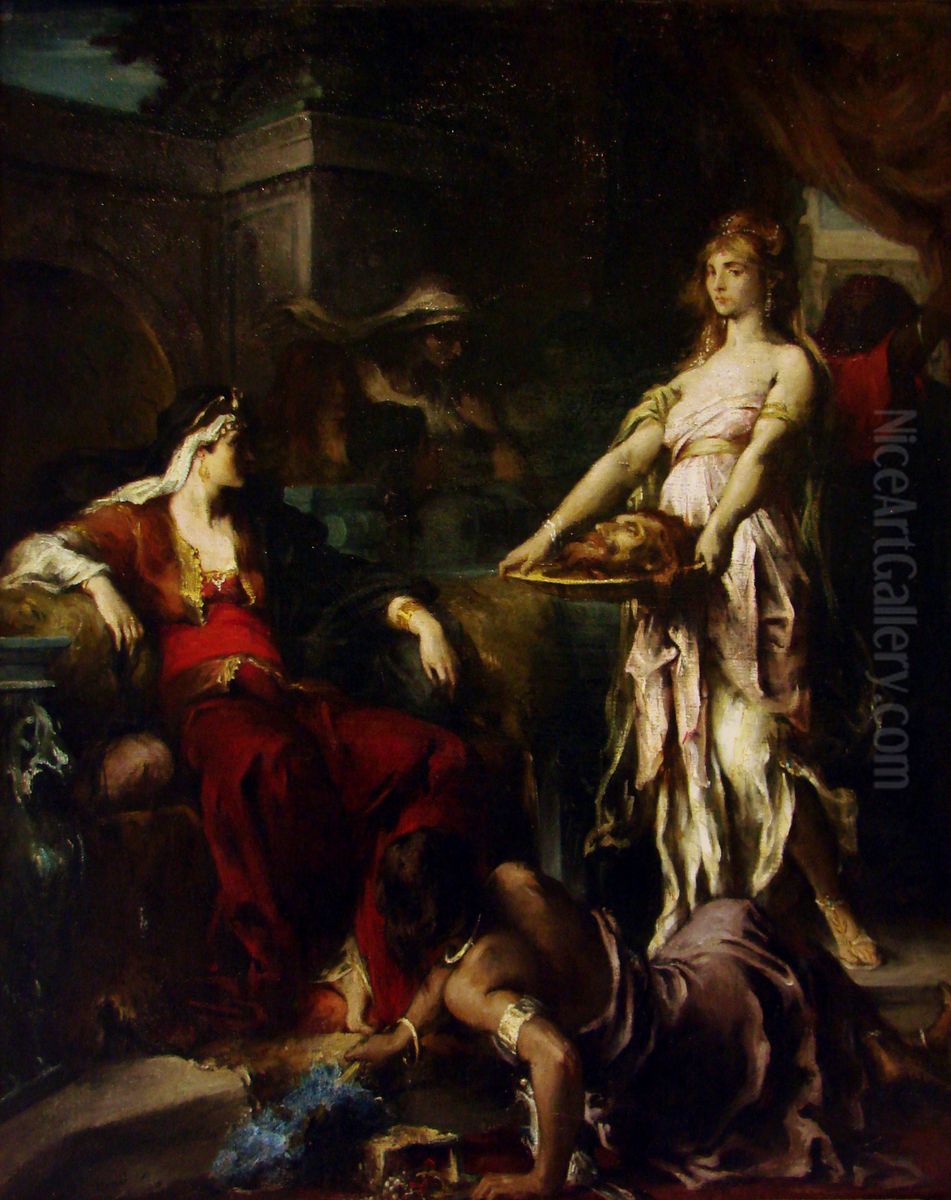 Herodias Oil Painting by Henri Leopold Levy