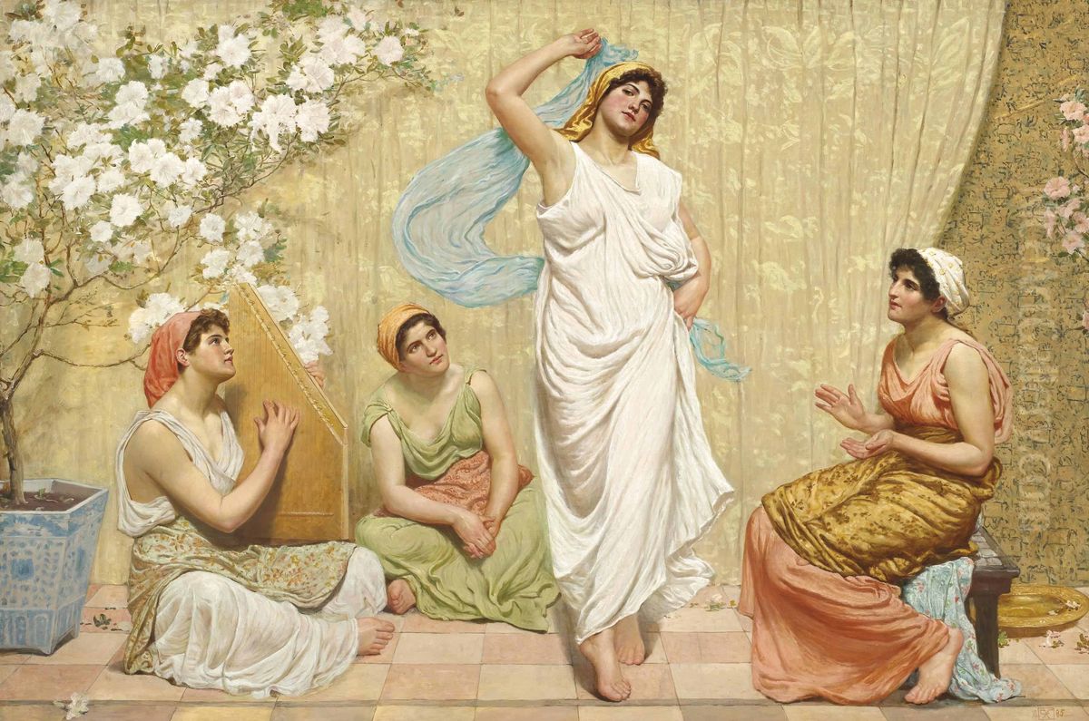 TheDanceof Salome Oil Painting by Robert Fowler