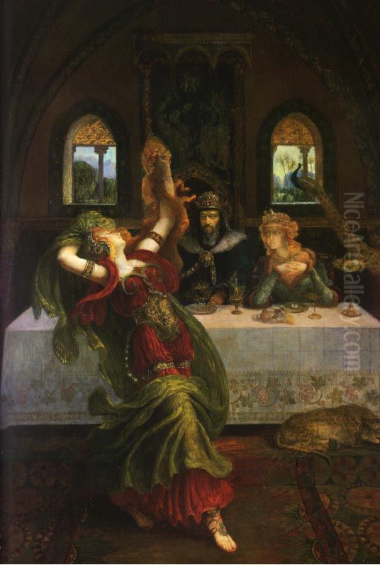 Dance Of the Seven Veils Oil Painting by Armand Point