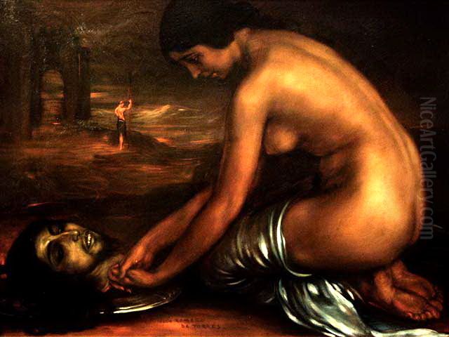 Salome Oil Painting by Julio Romero De Torres