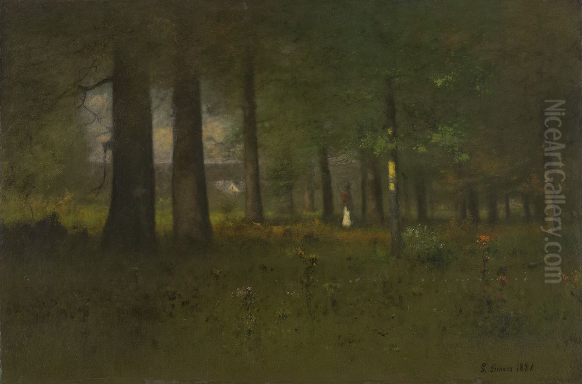 Edge of the Forest Oil Painting by George Inness