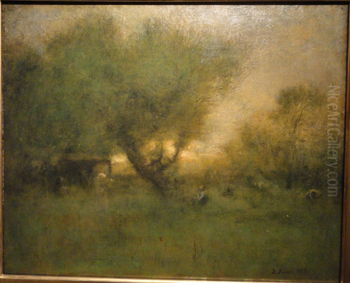 In the Gloaming Oil Painting by George Inness