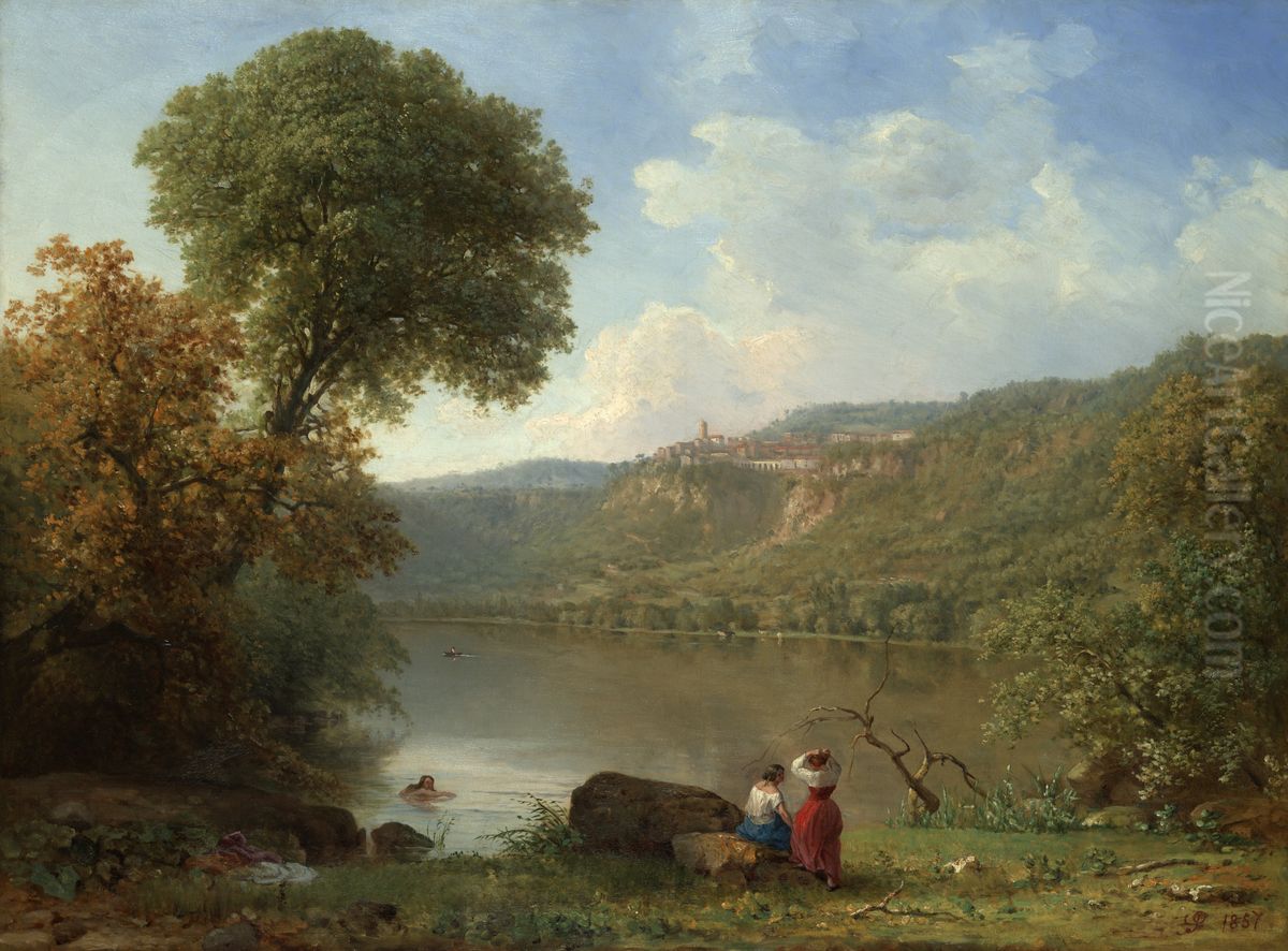 Lake Nemi Oil Painting by George Inness