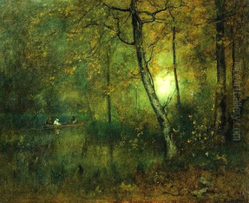 Pool in the Woods Oil Painting by George Inness