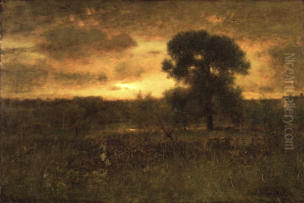 Sunrise Oil Painting by George Inness