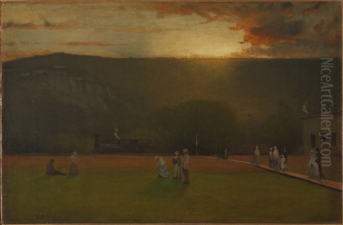 The Rigor of the Game, Kearsarge Hall, North Conway, New Hampshire Oil Painting by George Inness