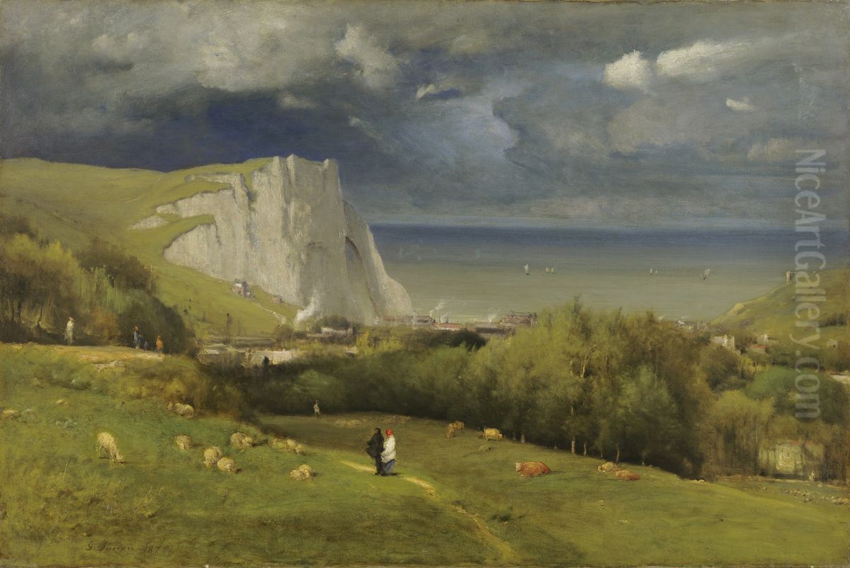 Etretat Oil Painting by George Inness