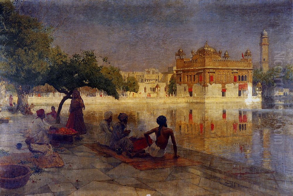 The Golden Temple Amritsar 1890 Oil Painting by Edwin Lord Weeks