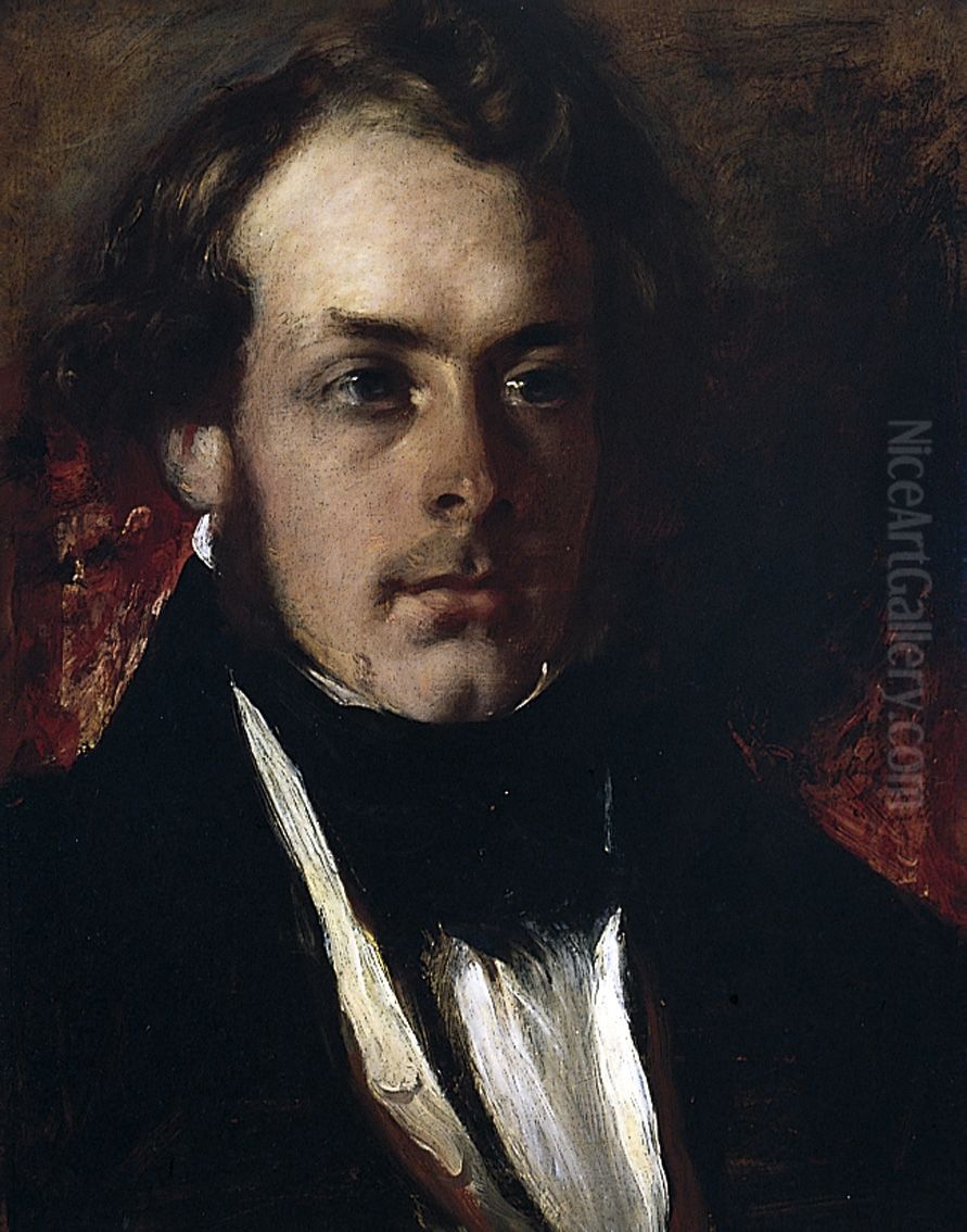 Portrait ofJohn Harper(1809-1842), English architect. Oil Painting by William Etty