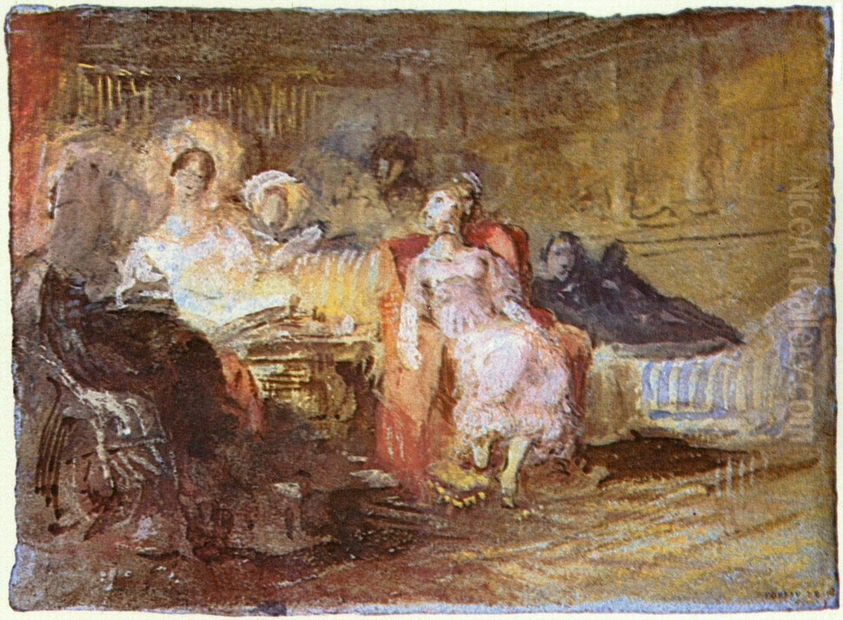 Ein Salon Oil Painting by J. M. W. Turner