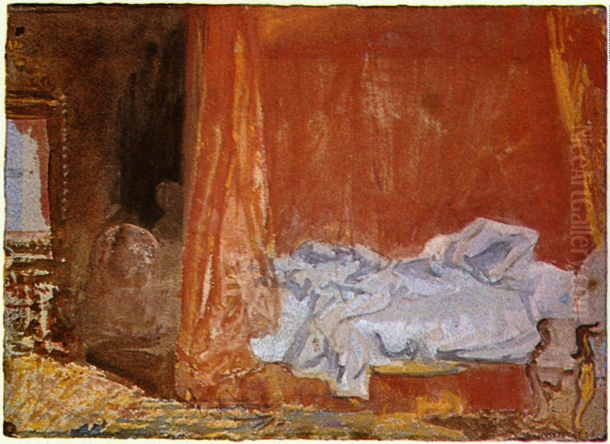 Ein Schlafzimmer Oil Painting by J. M. W. Turner
