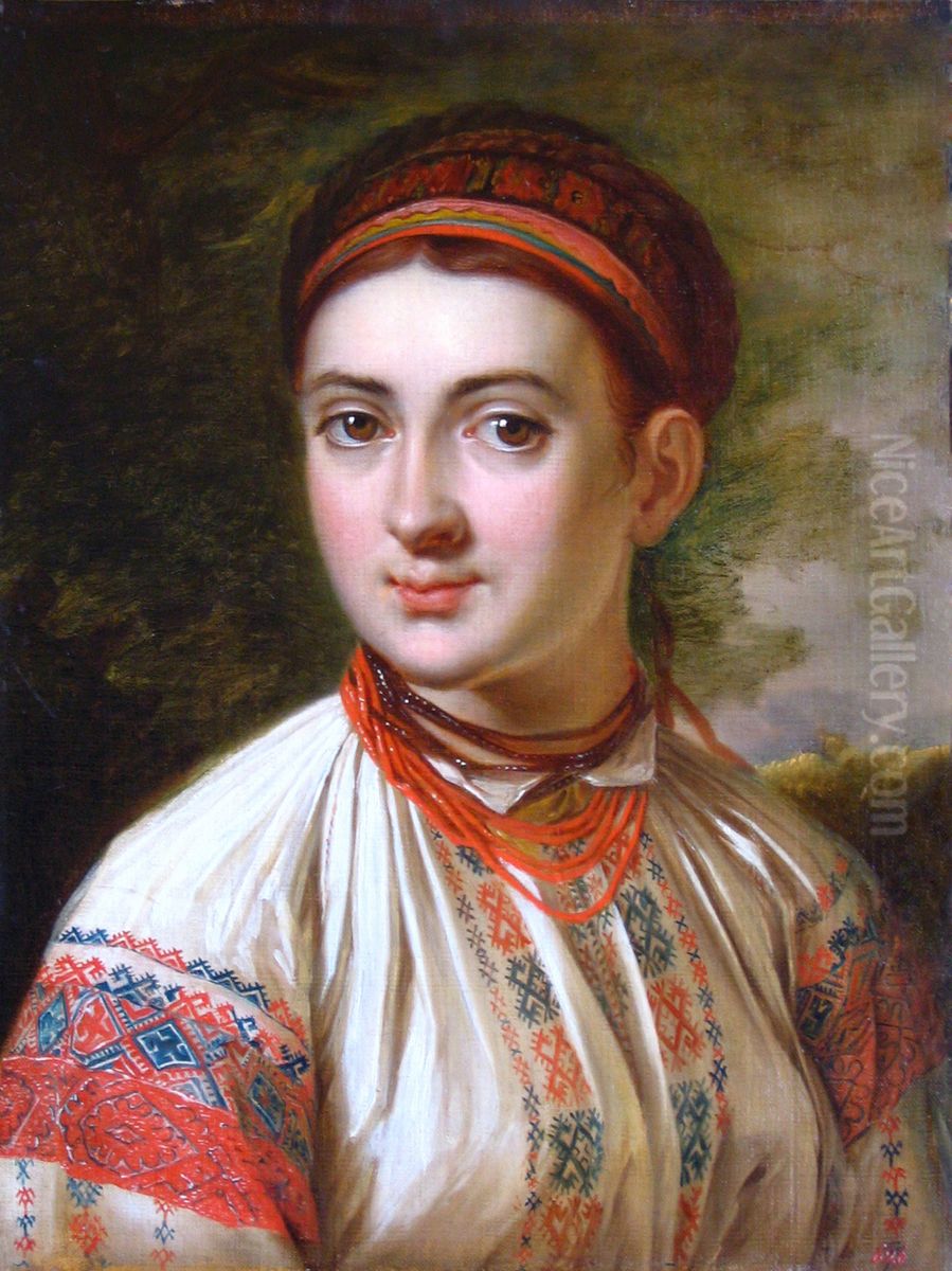 Lady fromPodolia Oil Painting by Vasily Andreevich Tropinin