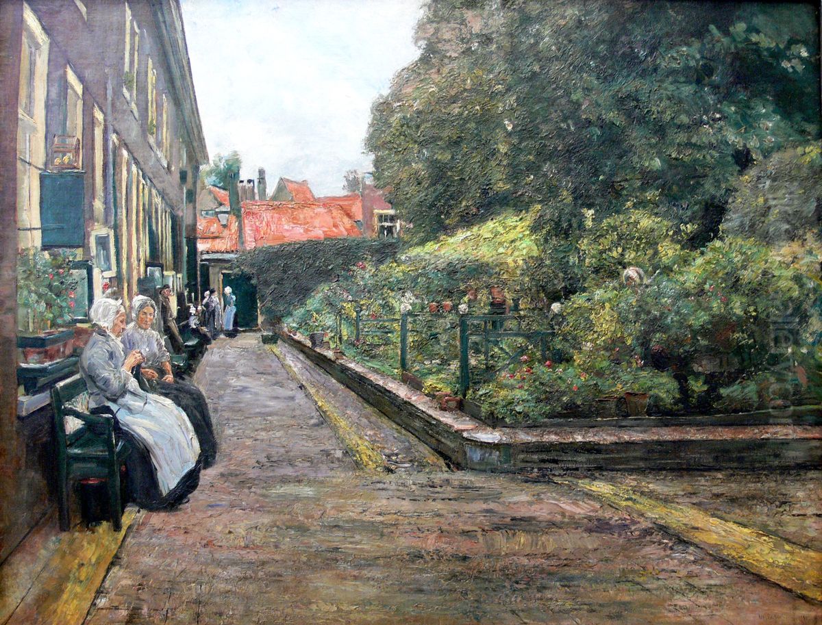 Stephens Home at Leiden Oil Painting by Max Liebermann