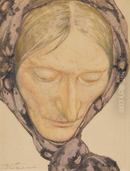 Pensive Oil Painting by Anto Carte