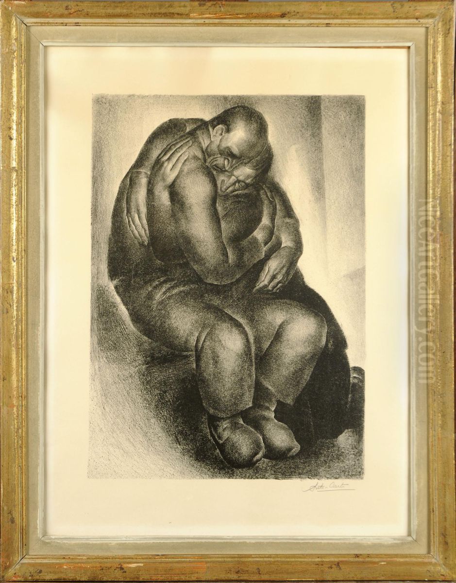 L'etreinte Oil Painting by Anto Carte