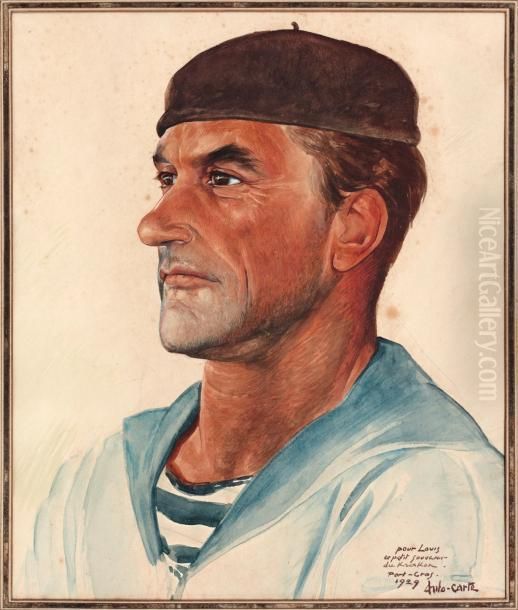 Portrait De Marin Oil Painting by Anto Carte