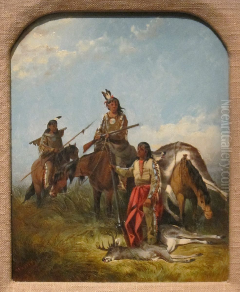 Indians Hunting Oil Painting by John Mix Stanley