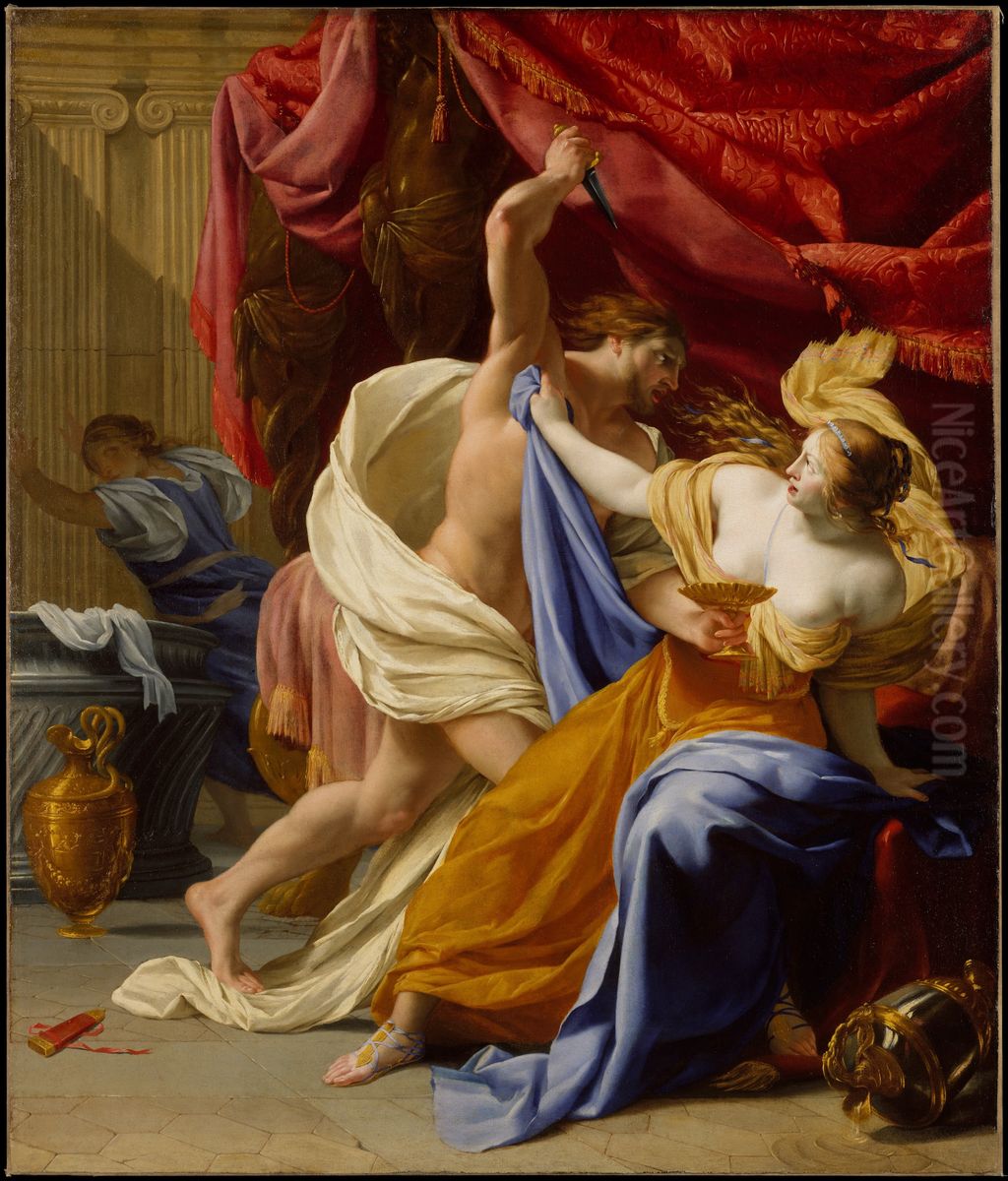 The Rape of Tamar Oil Painting by Eustache Le Sueur