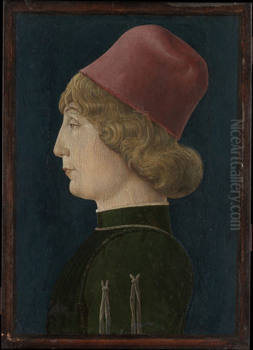 Portrait of a Young Man Oil Painting by Cosimo Tura