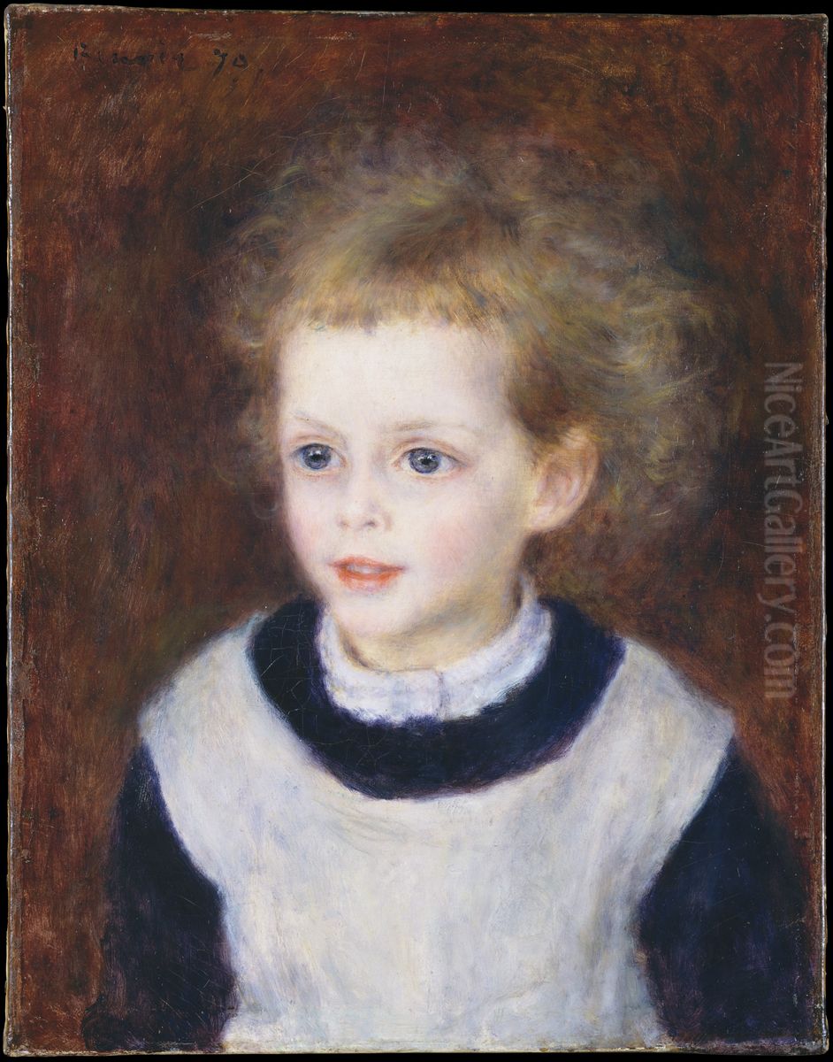 Marguerite-Therese (Margot) Berard (1874-1956) Oil Painting by Pierre Auguste Renoir