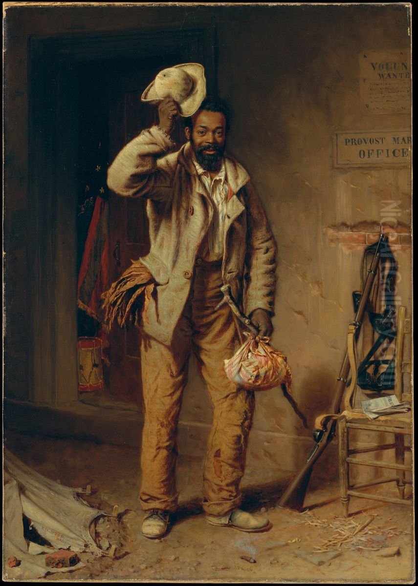 The Contraband Oil Painting by Thomas Waterman Wood