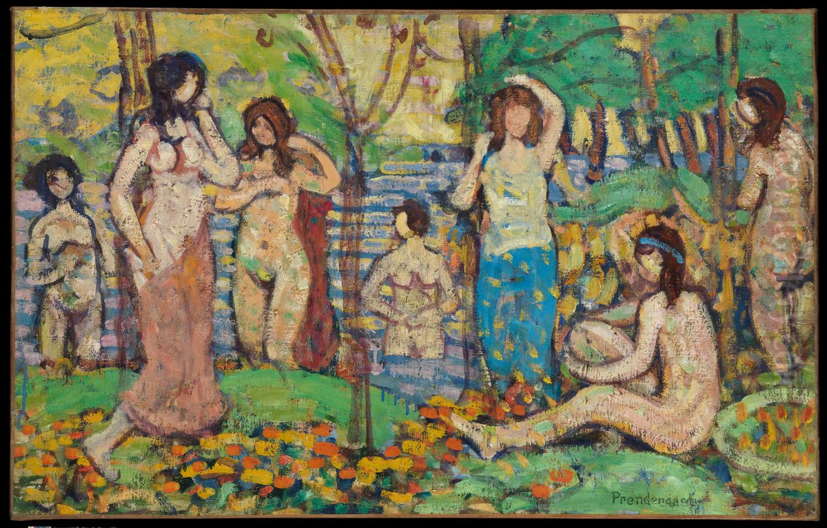 Beach No. 3 Oil Painting by Maurice Prendergast