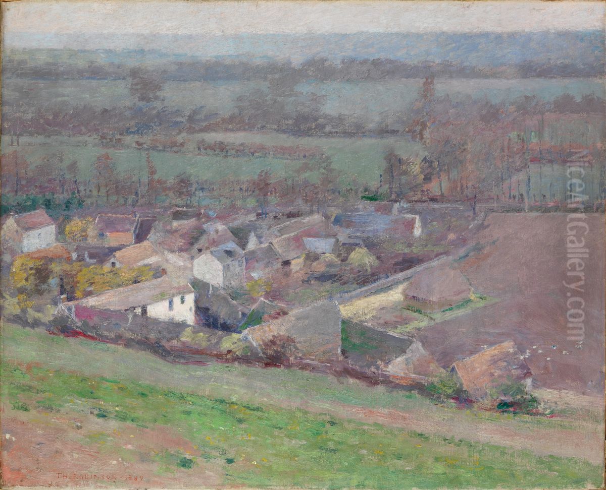A Bird's-Eye View Oil Painting by Theodore Robinson