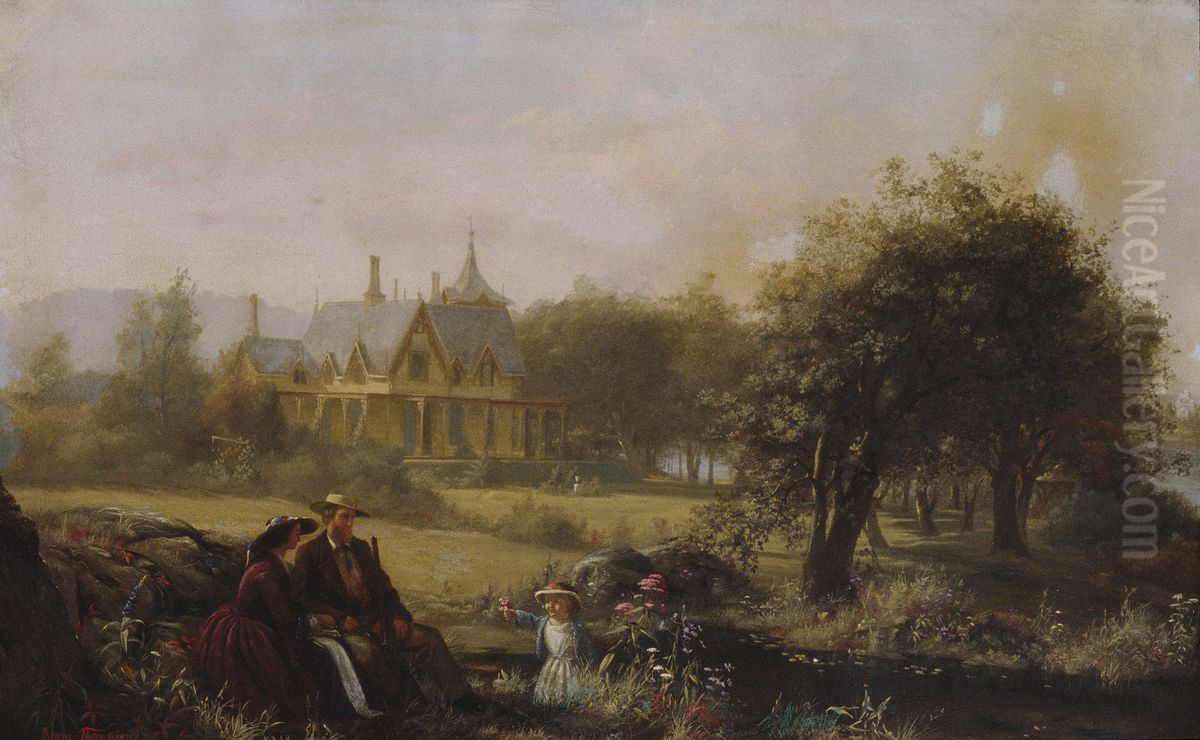 Summer Flowers Oil Painting by Jerome Thompson