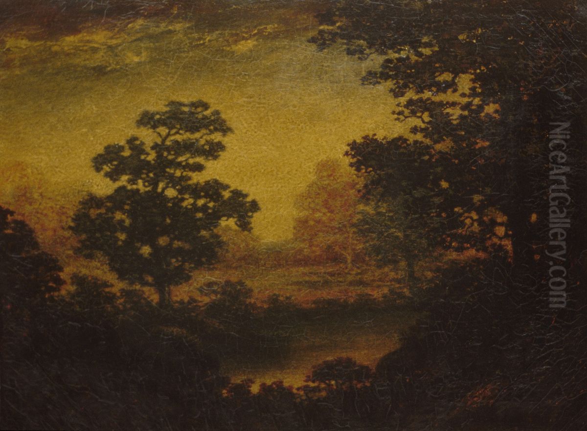 Woodland Vista Oil Painting by Ralph Albert Blakelock