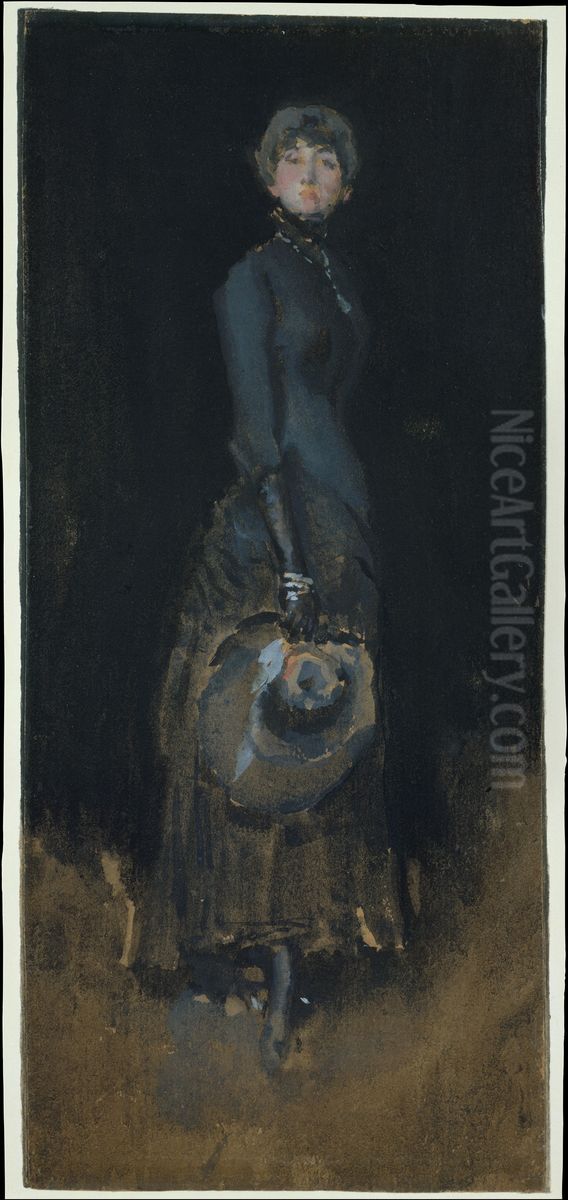 Lady in Gray Oil Painting by James McNeill Whistler