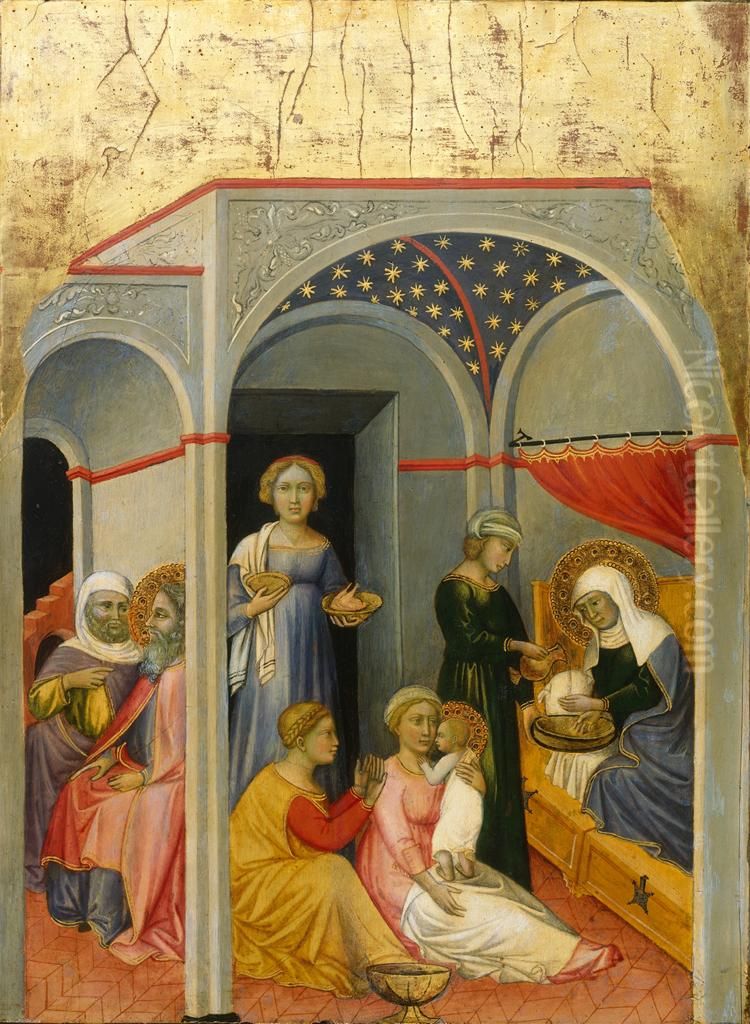 The Nativity of the Virgen Oil Painting by Andrea Di Bartolo